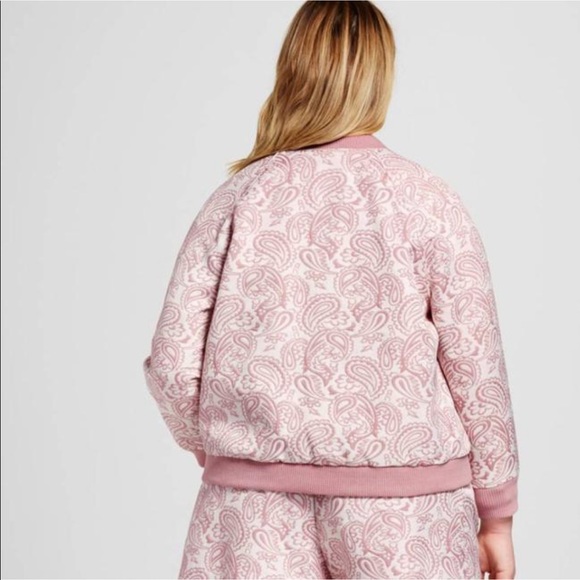 Victoria Beckham Floral Jacquard Bomber Jacket - Picture 2 of 4